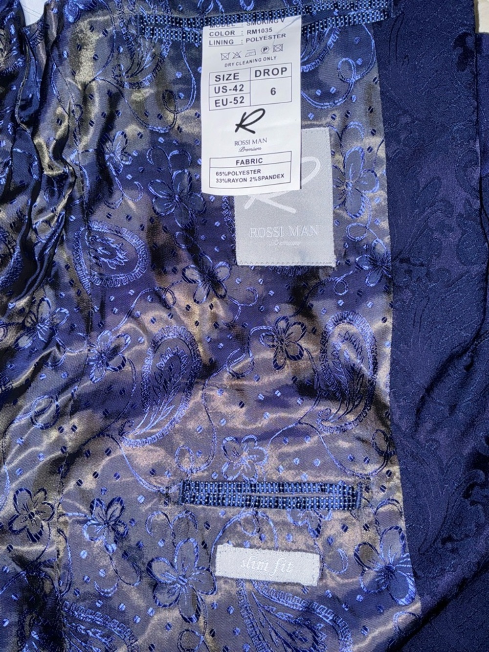Rossi Man Jacket, Navy, Size 42 - Picture 6 of 10